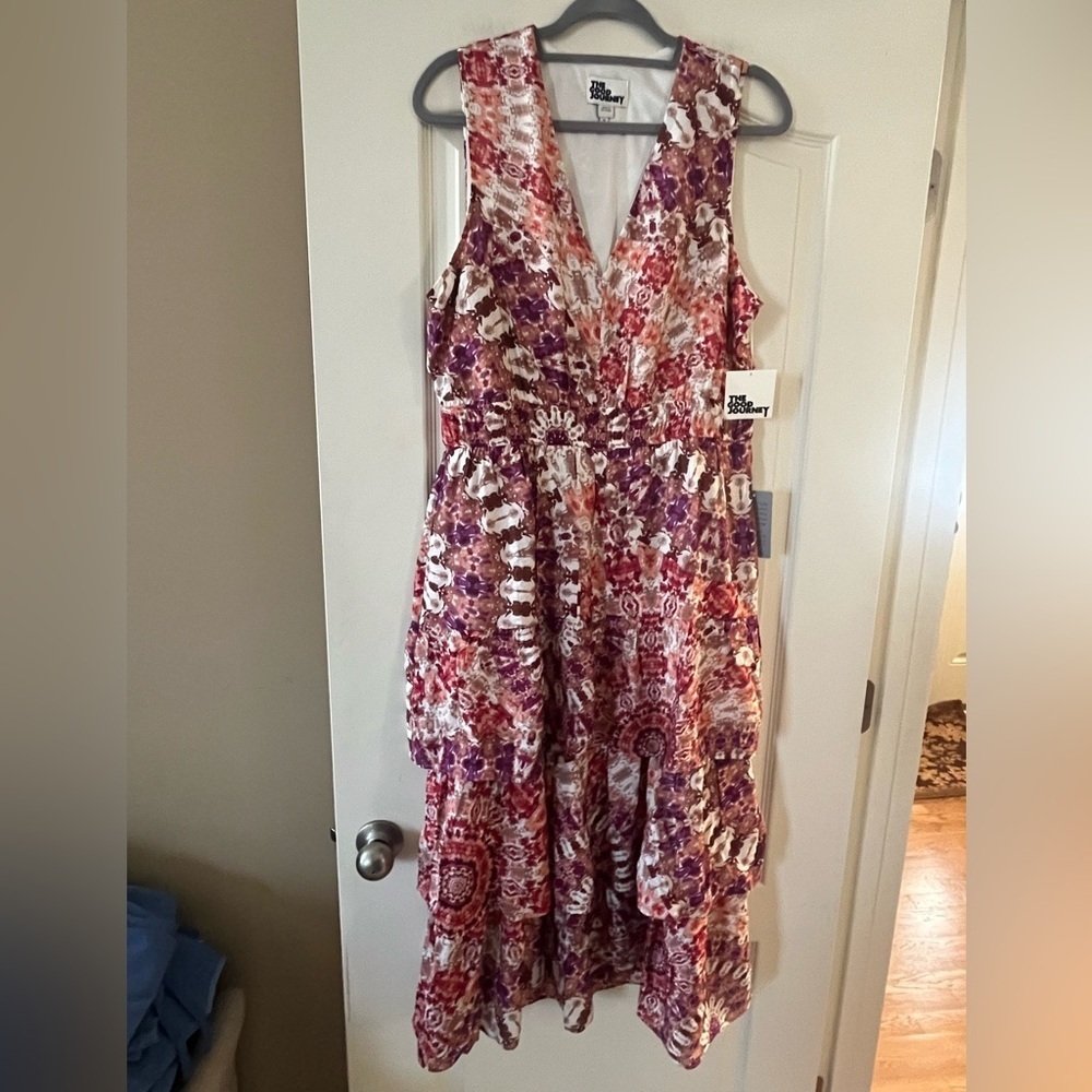 The Good Journey Designer Dress Mixed Colors & Media Women’s Size 14